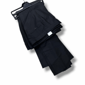 a pair of black official trousers for men