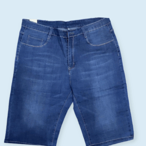 a pair of classic blue denim shorts