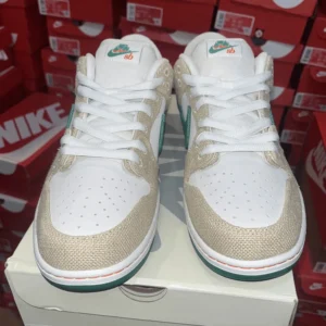 Nike SB Dunk Low x Jarritos limited edition sneakers with canvas upper and rubber sole